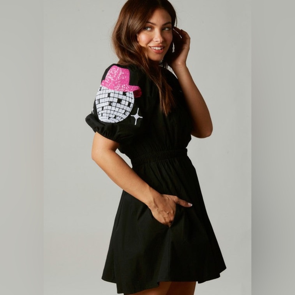 Fantastic Fawn Disco Skater Dress - Picture 3 of 13